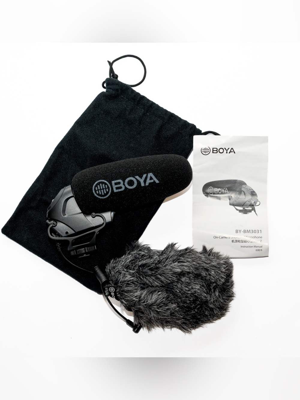 BOYA BY-BM3031 On-Camera Shotgun Microphone – Black